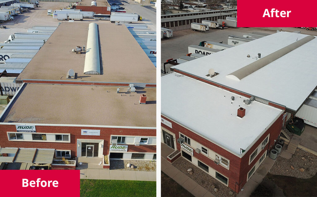 Roof Restoring Before After